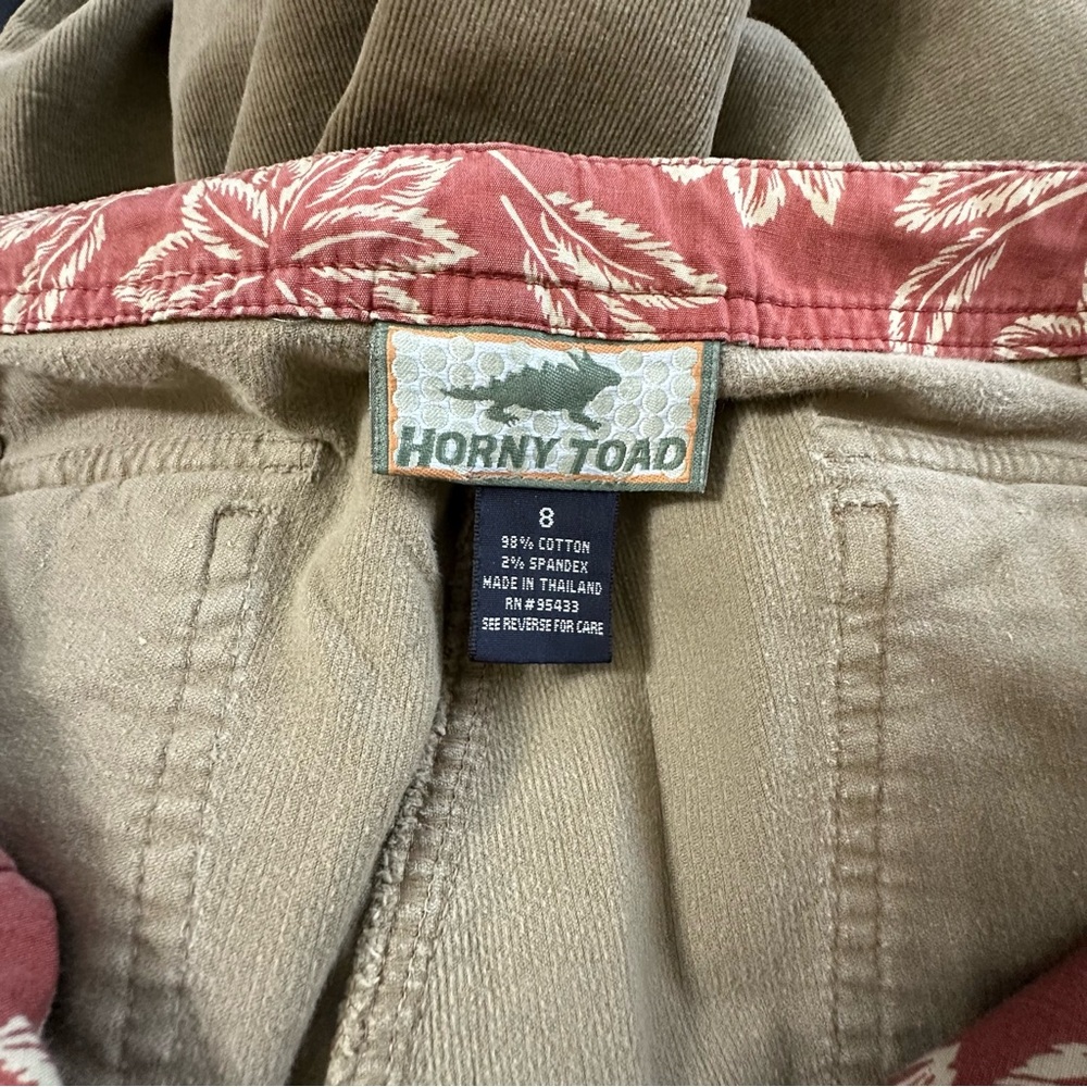 Horny Toad Tan Khaki Women’s Wide Leg Cropped Corduroy Pants Size 8 - Picture 13 of 15